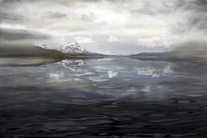 Reflexo da Montanha Ennevoada de Christina Sillen