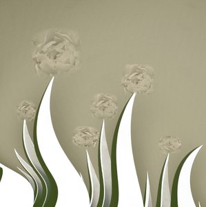 Flores em tons suaves de creme de Christina Sillen