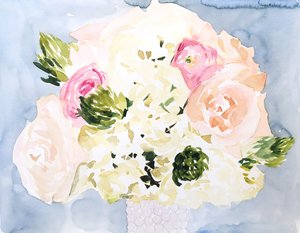 Blush Bouquet Floral de Christine Lindstrom