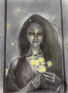 Mulher de Sonho, Flores Resplandecentes de Christine Lindstrom
