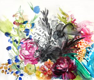Ramo de flores vibrante de Christine Lindstrom