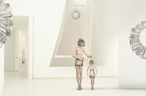 Figuras minimalistas futuristas de Christine von Diepenbroek