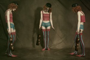 Três violinistas melancólicos de Christine von Diepenbroek