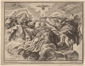 Coroação da Virgem de Christoffel Jegher after Sir Peter Paul Rubens