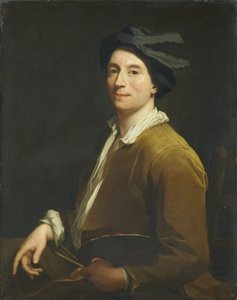 Retrato de um Pintor, provavelmente um Auto-retrato de Christoffel Lubienitzki