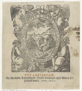 Vinheta de título mostrando um homem a plantar culturas de Christoffel van Sichem (II) (possibly)