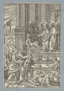Ananias e Safira de Christoffel van Sichem (II)