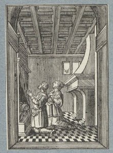 Noite de núpcias de Tobias e Sara de Christoffel van Sichem (II)