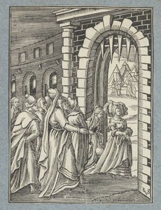 Judite e sua serva a caminho de Holofernes de Christoffel van Sichem (II)