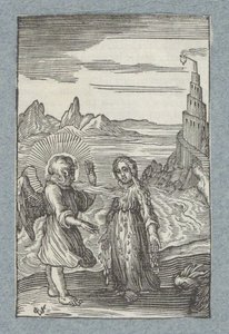 Criança derrete sob o hálito quente do anjo Pia Desideria (título da série) de Christoffel van Sichem (II)