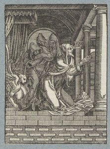 Rei de Nínive faz penitência de Christoffel van Sichem (II)