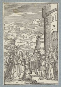 Renascimento do filho da viúva de Naïn de Christoffel van Sichem (II)