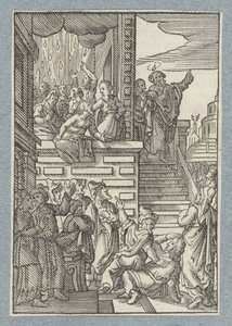 Pedro prega em Jerusalém de Christoffel van Sichem (II)