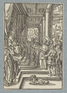 Estêvão diante do sumo sacerdote de Christoffel van Sichem (II)