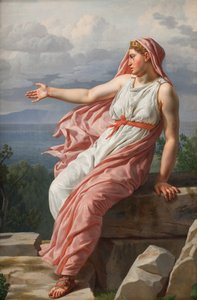 O adeus de Alcyone ao seu marido. Das Metamorfoses de Ovídio, Canto XI