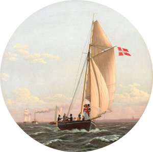 Dinamarquês: Navegação de Copenhaga para Charlottenlund Navegação de Copenhaga para Charlottenlund de Christoffer Wilhelm Eckersberg