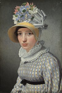 Retrato da modelo Maddalena ou Anna Maria Uhden de Christoffer Wilhelm Eckersberg