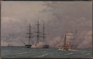 O porto de Copenhaga a 1 de maio de 1832 de Christoffer Wilhelm Eckersberg
