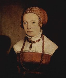 Retrato de uma mulher de Christoph Amberger