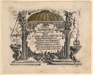 Página de título, de Neüw Grotteßken Buch (New Grotesque Book)