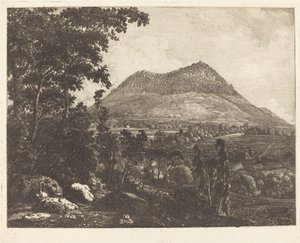 Montanha Landeskrone perto de Goerlitz