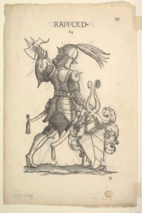 Hurlacher reto e Rappold verso Families, de Paul Hector Mairs Berich ..., meados do século XVI. de Christoph Weiditz