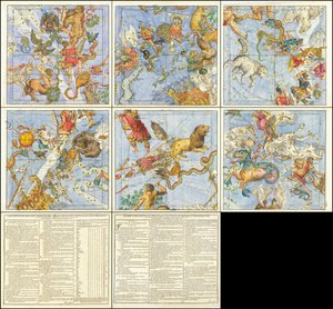 Globi Coelestis in Sex Tabulas Planas Redacti Descriptio de Christoph Weigel the Elder