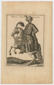 Suleiman II 1642-1691, Sultão do Império Otomano, 1710 de Christoph Wiegel