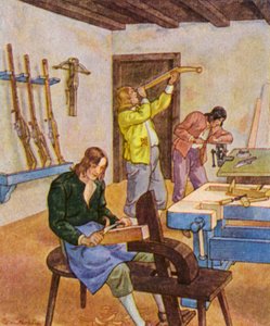 Bushmaker / Buchsenmacher (litografia a cores)