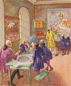 Kriegsschule / Escola de Guerra (litografia a cores)