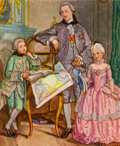 Prinzenerzieher / Príncipe Educador (litografia a cores)