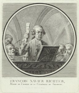 Retrato do compositor Franz Xaver Richter 1709-1789, 1785.