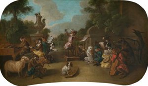 Singerie: O Concerto, c. 1739. de Christophe Huet