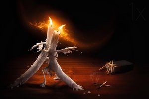Velas que derretem de forma espetacular de Christophe Kiciak