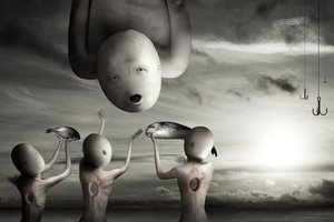 Uma oferta de peixe surreal de Christophe Kiciak