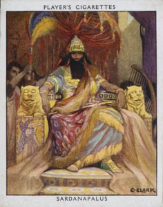 Sardanapalus (cor litho) de Christopher (after) Clark