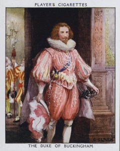 O Duque de Buckingham, Steenie, o preferido do Rei James I (cor litho)