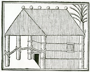 Uma Habitação Indiana da "História Geral das Índias" 1547