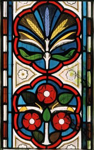 Rosas e trigo, 1865 (vitral)