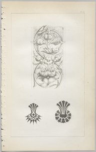 A arte do design decorativo: com um apêndice, dando as horas do dia em que as flores abrem, publicado pela Day & Son, Londres, 1862 de Christopher Dresser