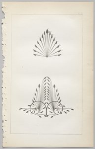 A arte do design decorativo: com um apêndice, dando as horas do dia em que as flores abrem, publicado pela Day & Son, Londres, 1862 de Christopher Dresser