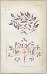 A arte do design decorativo: com um apêndice, dando as horas do dia em que as flores abrem, publicado pela Day & Son, Londres, 1862 de Christopher Dresser