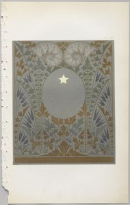 A arte do design decorativo: com um apêndice, dando as horas do dia em que as flores abrem, publicado pela Day & Son, Londres, 1862 de Christopher Dresser
