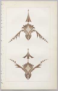 A arte do design decorativo: com um apêndice, dando as horas do dia em que as flores abrem, publicado pela Day & Son, Londres, 1862 de Christopher Dresser