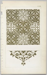 A arte do design decorativo: com um apêndice, dando as horas do dia em que as flores abrem, publicado pela Day & Son, Londres, 1862 de Christopher Dresser