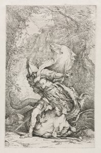Jasão e o Dragão de Christopher Richard Wynne Nevinson