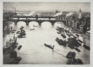 Pontes de Londres de Christopher Richard Wynne Nevinson