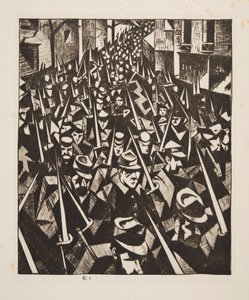 A Dawn, 1914, pub. 1915. de Christopher Richard Wynne Nevinson