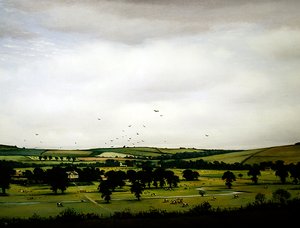 Uma Paisagem Inglesa de Christopher Richard Wynne Nevinson