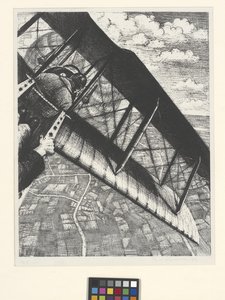 Construir Aeronaves: Banca a 4.000 Pés (litografia) de Christopher Richard Wynne Nevinson